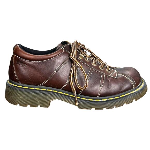 Vintage Dr. Martens Men’s Brown Leather Lace Up Chunky Oxfords Size US 11